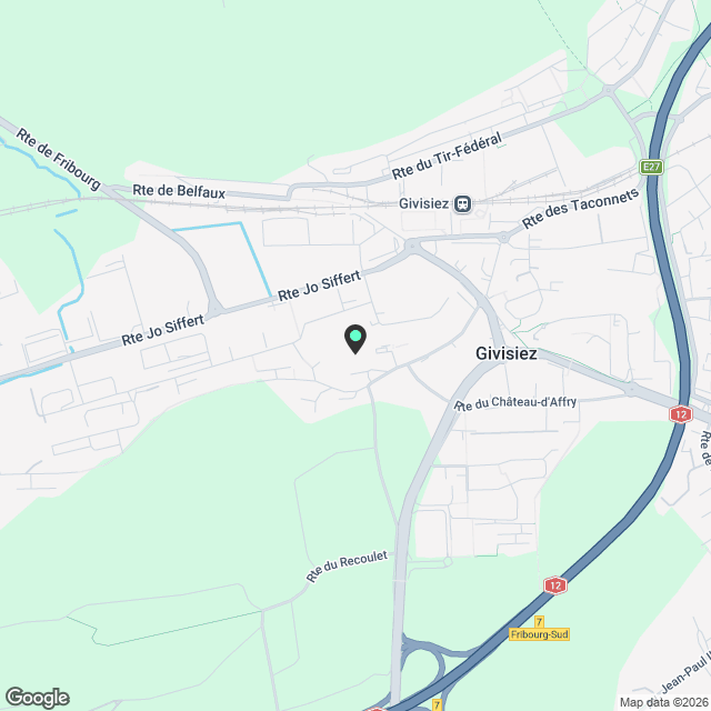 Un 2 pièces pratique et serein aux portes de Fribourg - Karte