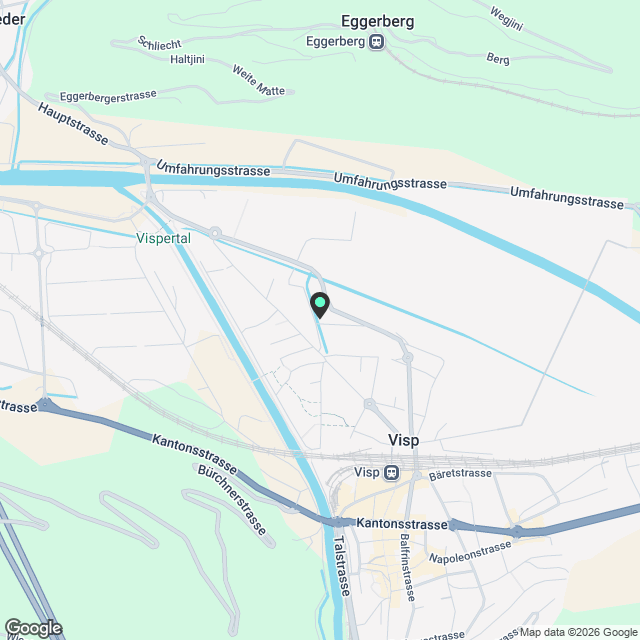 3 ½ Zimmer-Neubauwohnung in Visp mieten - Karte