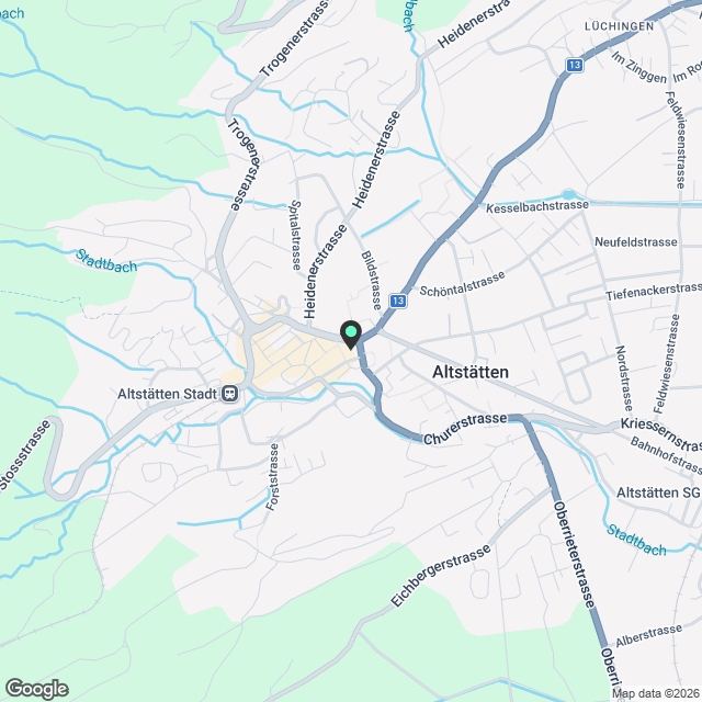 Grosszügige 2.5-Zimmer-Neubauwohnung im Zentrum von Altstätten! - Karte