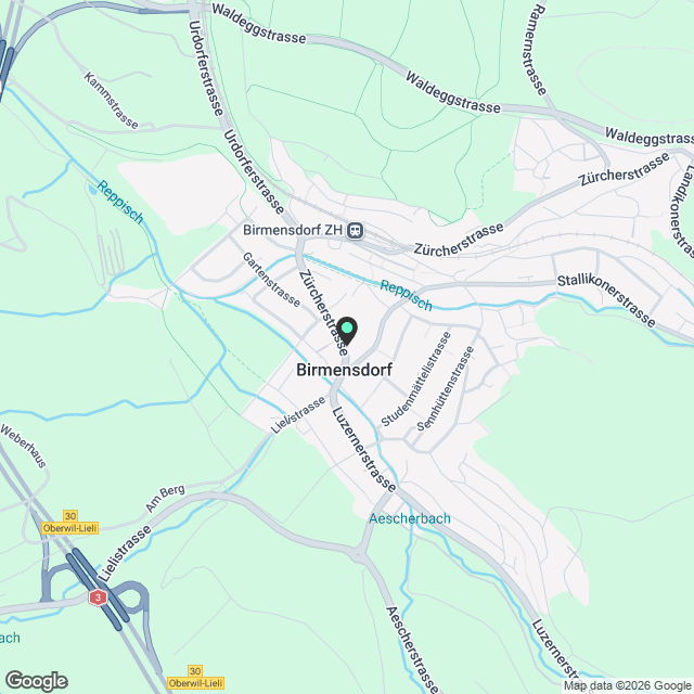 Moderne 2.5-Zimmer-Wohnung in Birmensdorf mit Balkon - Karte