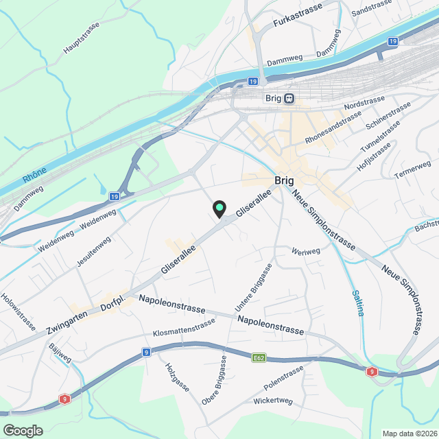 3.5-Zimmer-Wohnung in Brig-Glis - zentral, charmant und aussichtsreich - Karte