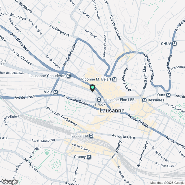 Fläche für Pop-Up, 1'060 m², Stadtzentrum, hohe Passantenfrequenz - Karte