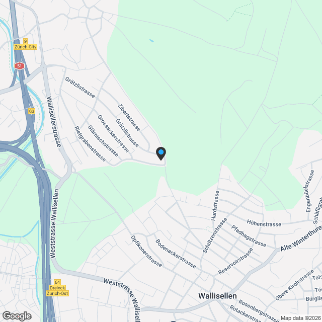 5 Eigentumswohnungen in Opfikon - Karte