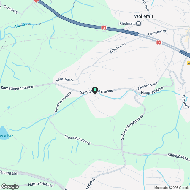 Exklusive Attikawohnung mit Seesicht und grosszügiger 160m² Terrasse in Wollerau - Karte