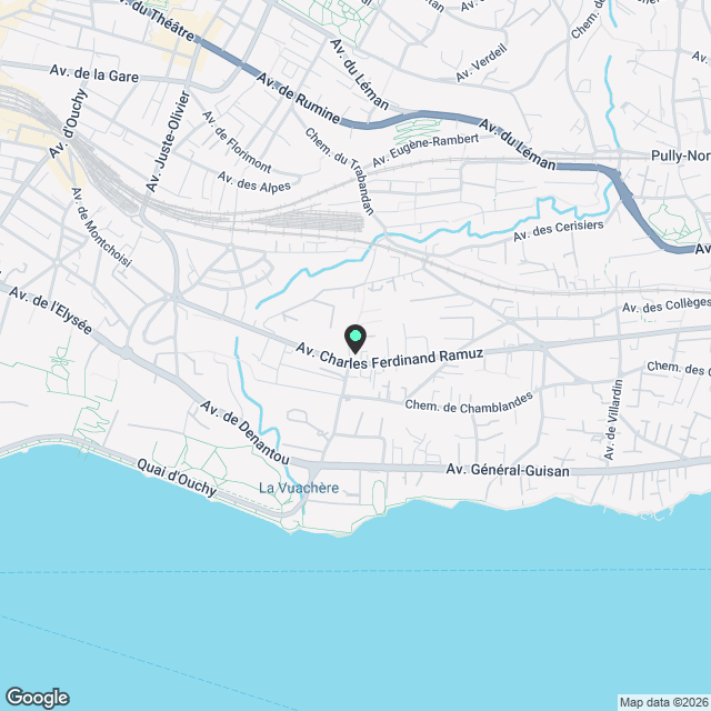 Magnifique appartement 3.5 pièces neuf à Pully avec terrasse - Karte