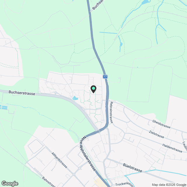 Untermiete, ruhige, möblierte 3.5-Zi-Wohnung in Neubau - Karte