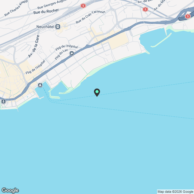 Charmant appartement de 2 pièces avec terrasse à Neuchâtel - Karte