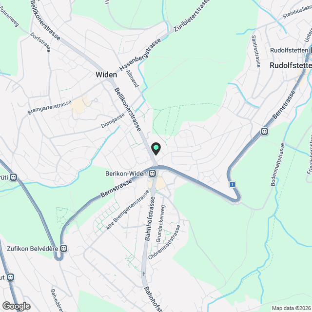 Erstvermietung 4.5-Zimmerwohnung mit atemberaubender Aussicht in Rudolfstetten - Karte