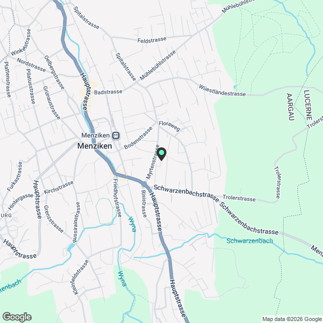 Schöne 2.5 Zimmerwohnung in Menziken - Karte