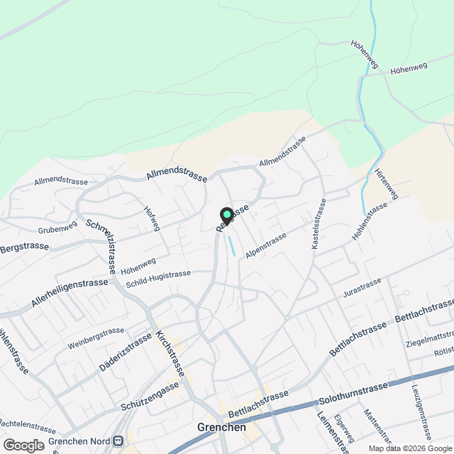 Frisch sanierte 2.5-Zi.-Dachwohnung mit Stil in Grenchen - Karte