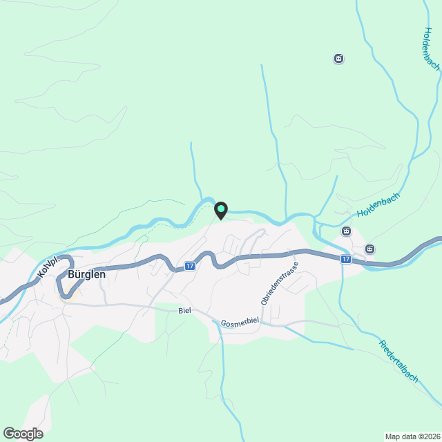 4 1/2 Zimmerwohnung - Erdgeschoss - hintere Schilligmatte 2 - Karte