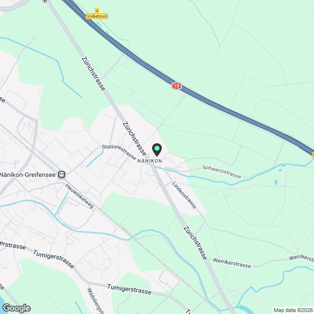 Moderne, neue 2.5-Zimmer-Dachwohnung in Naenikon - Karte