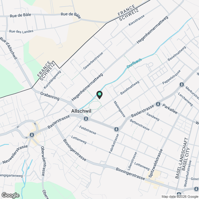 Top moderne Wohnung in hochwertigem Neubau "Allverte" in Allschwil - Karte