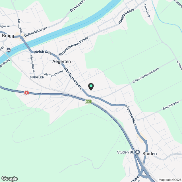 Exklusive 2.5-Zimmer-Attikawohnung mit grosser Terrasse in Studen - Karte