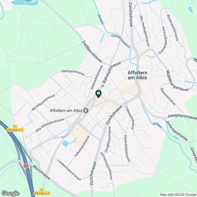 Wohnung in Affoltern am Albis - Karte