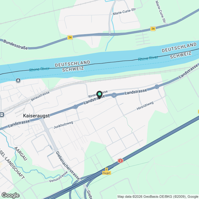 Moderne 2.5-Zimmerwohnung in Kaiseraugst - Karte