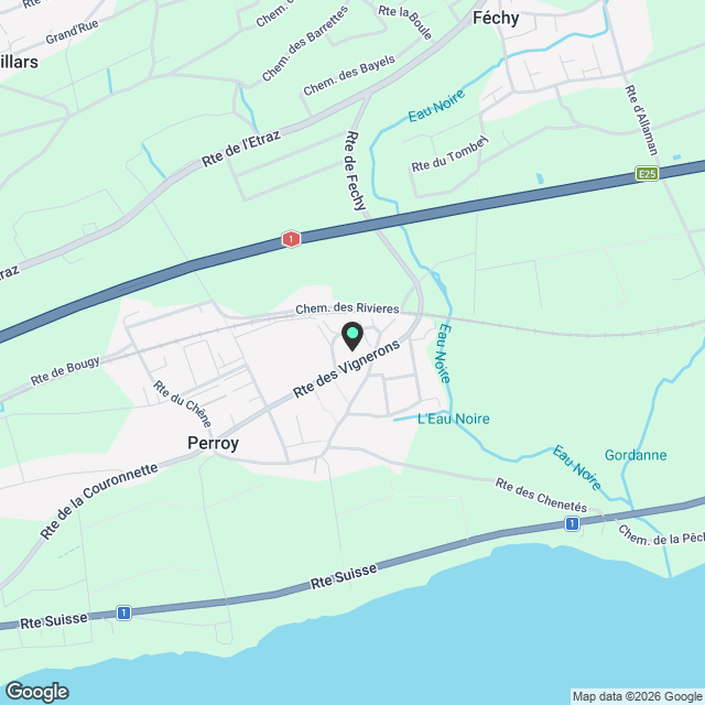 Magnifique appartement de 3,5 pièces avec terrasse à Perroy - Karte