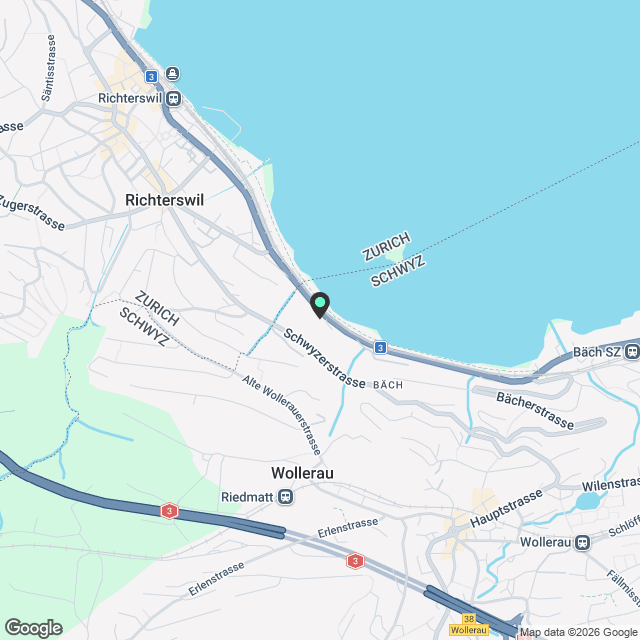 Moderne, frisch sanierte Wohnung im steuergünstigen Bäch SZ - Karte