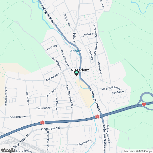 Moderne 2.5-Zimmer-Neubau-Wohnung in Niederlenz - Karte