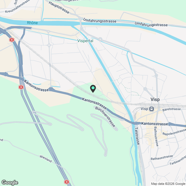 Grosszügige 3.5 Zimmer Neubau Wohnung in Visp (89 m2) - Karte