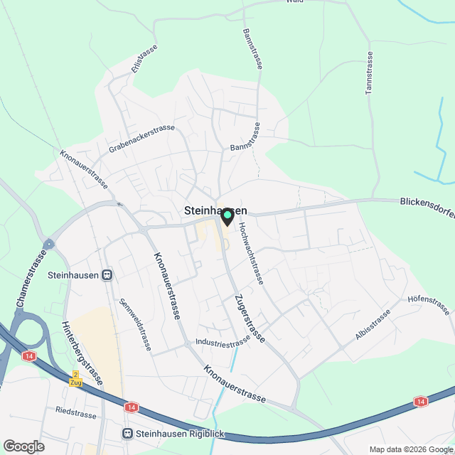 3.5 Zimmerwohnung in Steinhausen - Karte