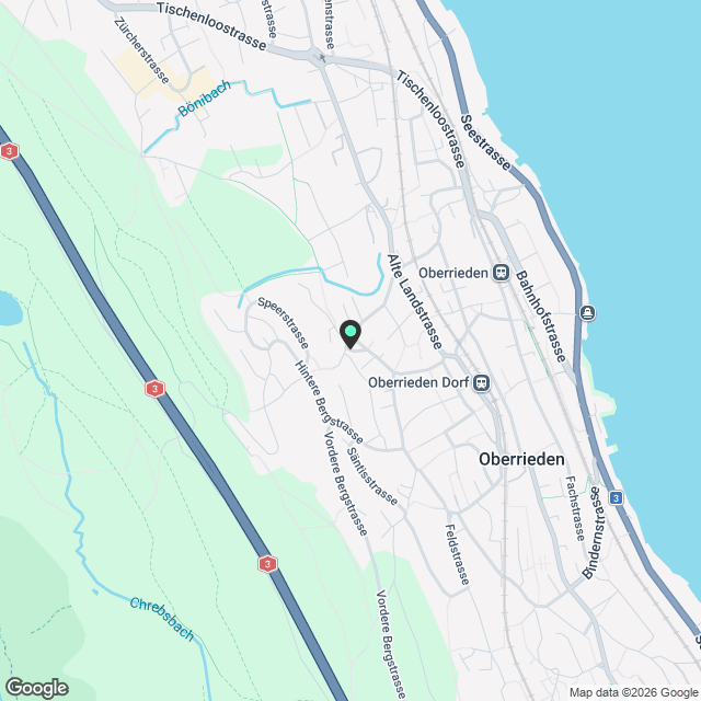 Moderne 3.5-Zimmer-Dachwohnung in Oberrieden mit Balkon und Garage - Karte