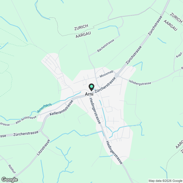 Vermietung moderne 3.5 Zimmer Wohnung in Arni AG - Karte