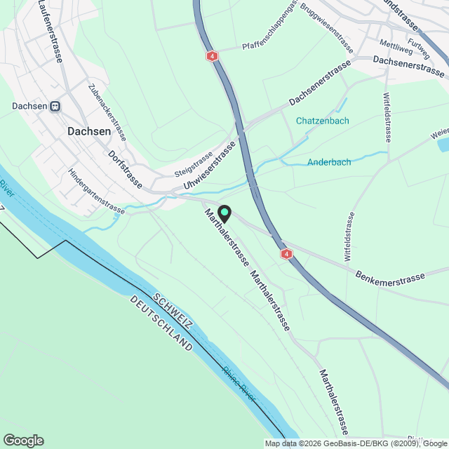 Moderne 2.5-Zimmer-Wohnung in ruhiger Lage in Dachsen - Karte