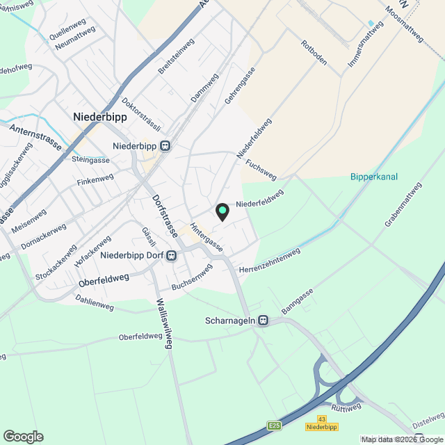 Rent a 1 ½ rooms apartment in Niederbipp - Karte