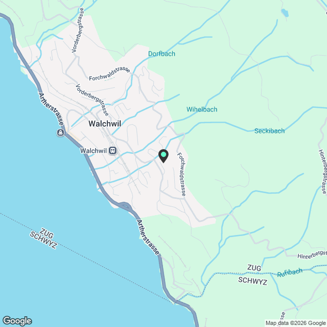 Moderne 4.5-Zimmer-Duplex-Wohnung mit Seeblick in Walchwil - Karte