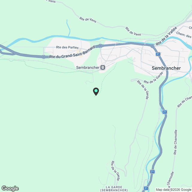 Appartement 2.5 pièces à Sembrancher / 1er étage - Karte