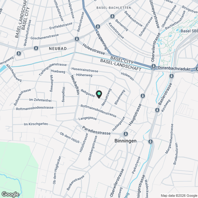4.5-Zimmer-Wohnung in Binningen - Karte