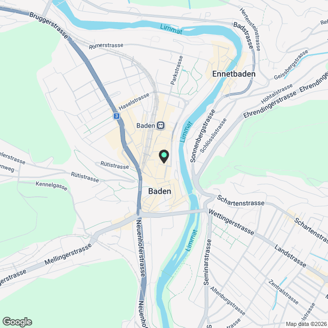 Erstbezug; Maisonette im Herzen von Baden - Karte