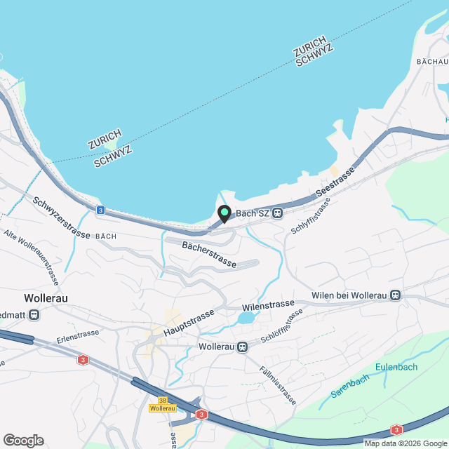 Attraktive 3½ Zimmerwohnung im steuergünstigen Bäch SZ - Karte