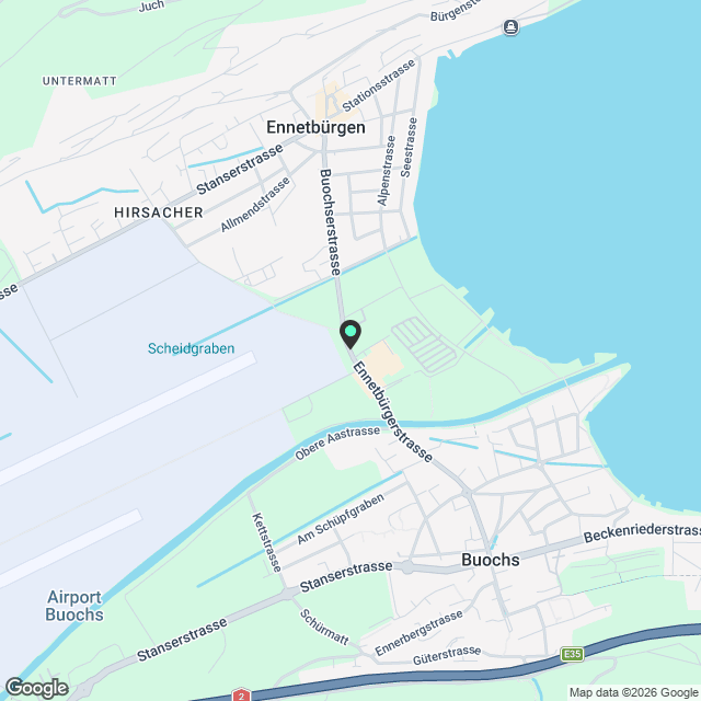 Neu renovierte 7-Zimmer-Maisonette mit grosszügigem Grundriss, Ennetbürgen - Karte