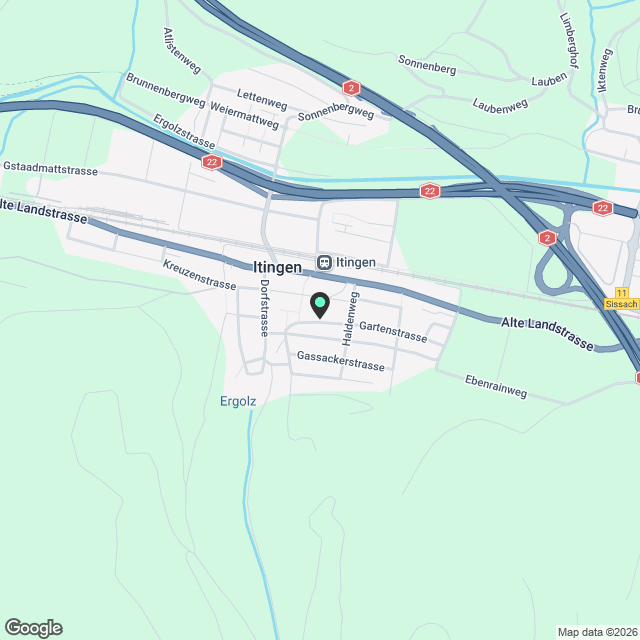 Moderne 3.5-Zimmer-Neubauwohnungen in Itingen – Erstbezug - Karte