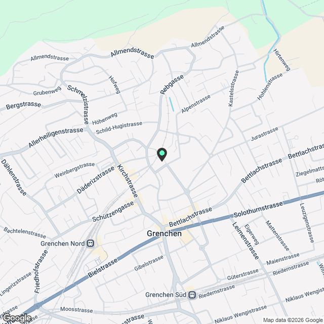 Moderne 3.5-Zimmer-Neubau-Wohnung mit Balkon in Grenchen - Karte