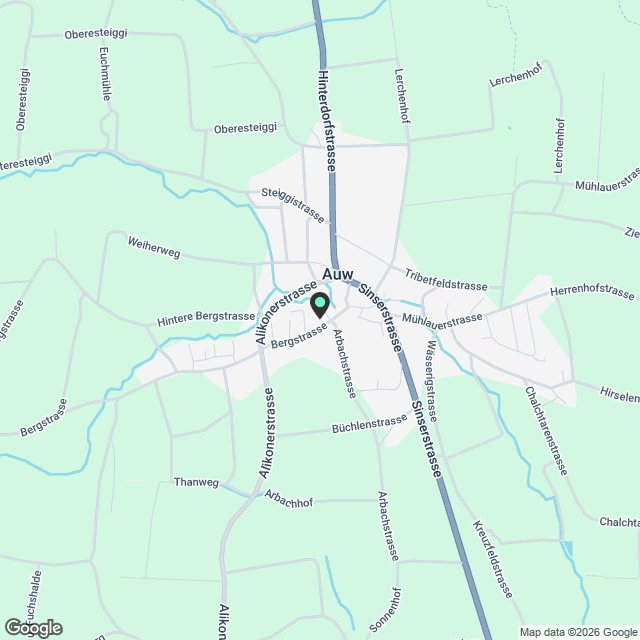 Zuhause sein in Auw - Leben im Grünen - Karte