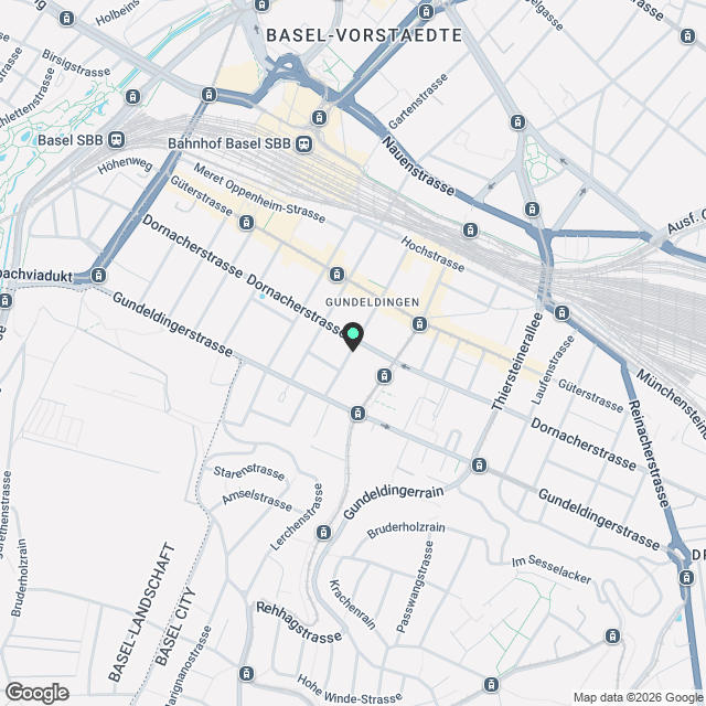 Moderne 2.5-Zimmer-Wohnung mit Balkon, Basel - Karte