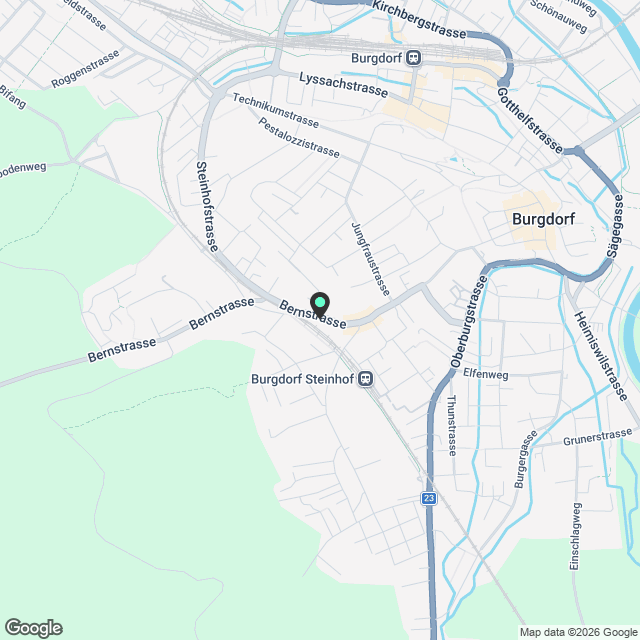 Erstvermietung: Überbauung "Q34" in Burgdorf - Karte