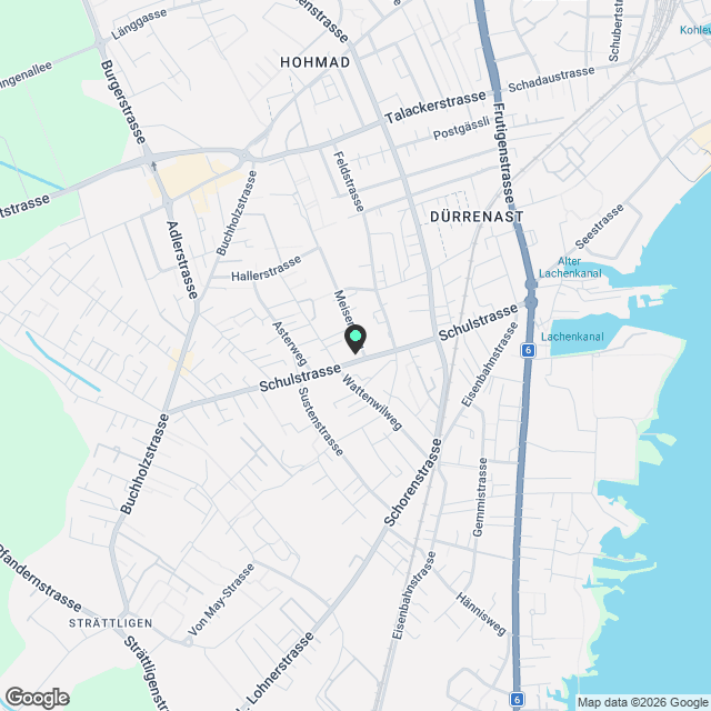 Befristete Galeriewohnung mit Cheminée in Thun - Karte