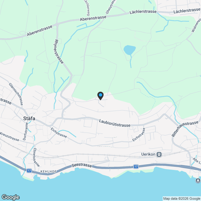 Eigentumswohnungen in Stäfa mit See und Bergblick - Karte