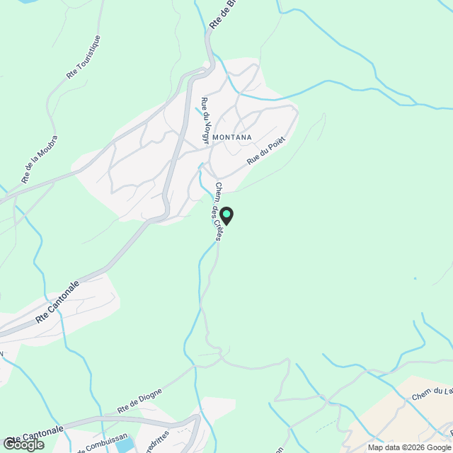 Location à l'année: appartement neuf au coeur du village de Montana - Karte