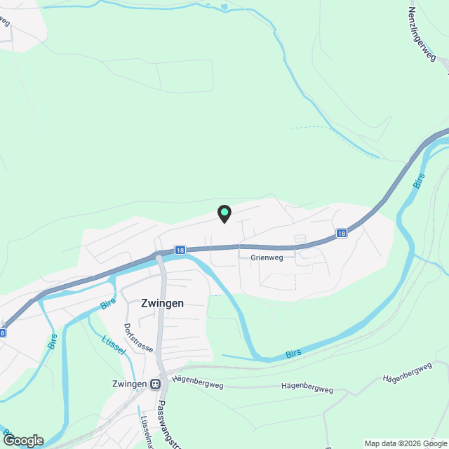 Neubau 2025 - Moderne 3.5-Zimmer-Maisonette-Duplex-Wohnungen in Zwingen im schönen Laufental! - Karte