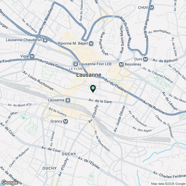 Magnifique appartement 2.5 pièces neuf à Lausanne - Karte