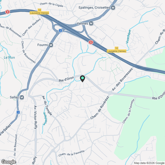 Duplex neuf de 4,5 pièces à Lausanne - Karte