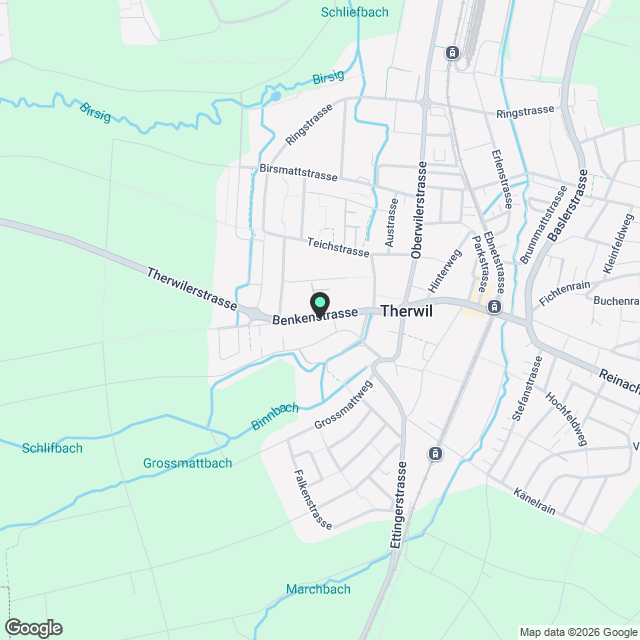 1.0 Zimmerwohnung in Therwil - Karte