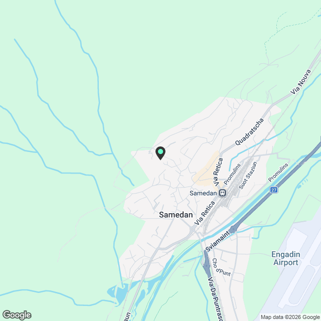 Moderne 3.5-Zimmer-Dachwohnung in Samedan mit Traumaussicht - Karte