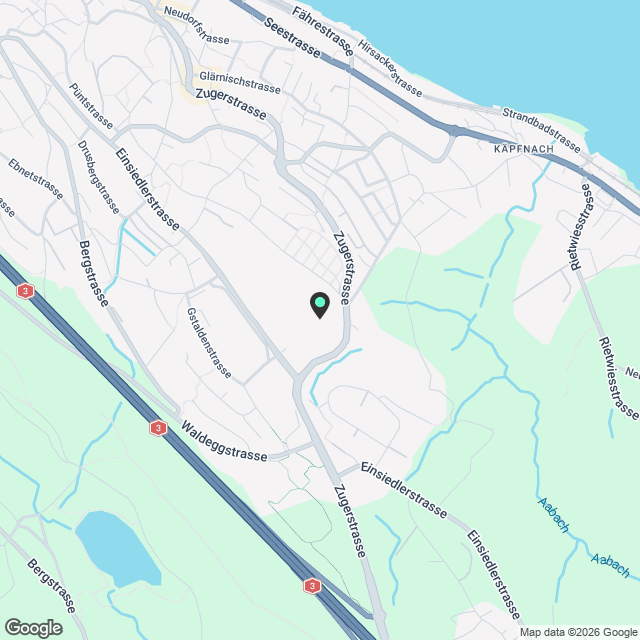 Moderne 1.5-Zimmer-Wohnung mit Seeblick in Horgen - Karte