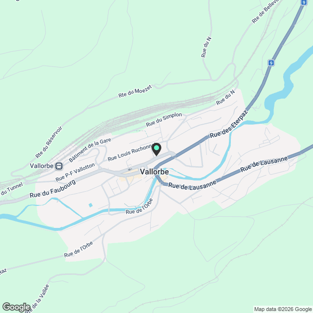 Bel appartement 3.5 pièces neuf (86 m²) avec vue dégagée - Karte